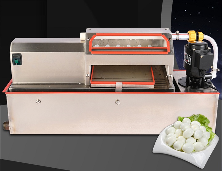 Máy bóc vỏ trứng chim cút tự động
